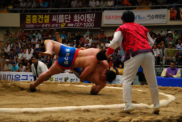 Duo Korea Disatukan Misi Menjadikan Gulat Tradisional Warisan Budaya