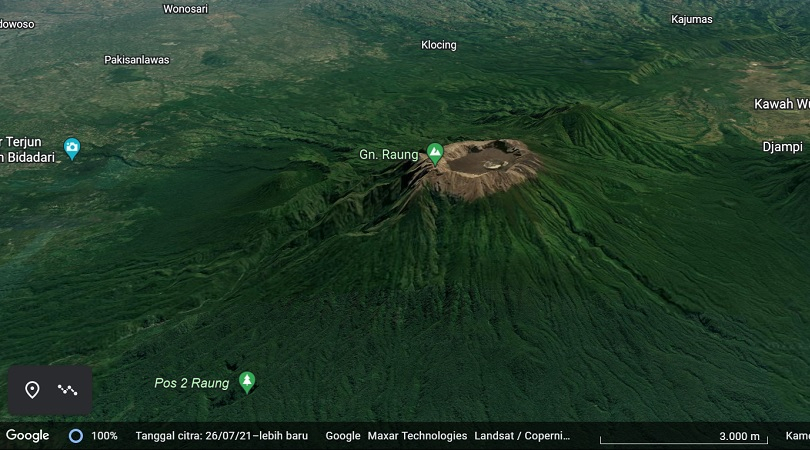 Gunung Raung Erupsi, Abu Vulkanik Menyembur Setinggi 1500 Meter