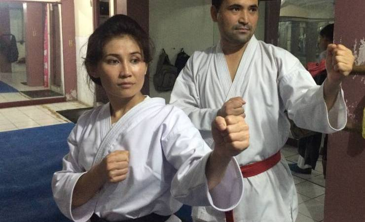 Afghan Karate champ fighting her way through refugee process in Indonesia