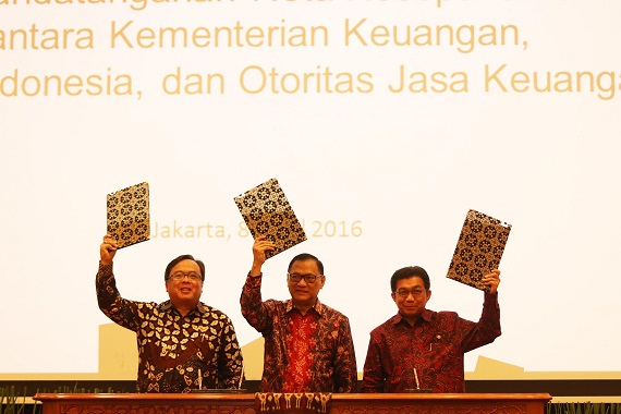 Kemenkeu, BI dan OJK Teken MoU Pengembangan Pasar Keuangan