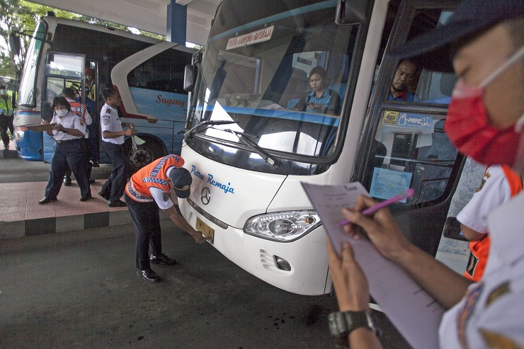 1000 Lebih Bus Angkutan Mudik Tak Layak Beroperasi