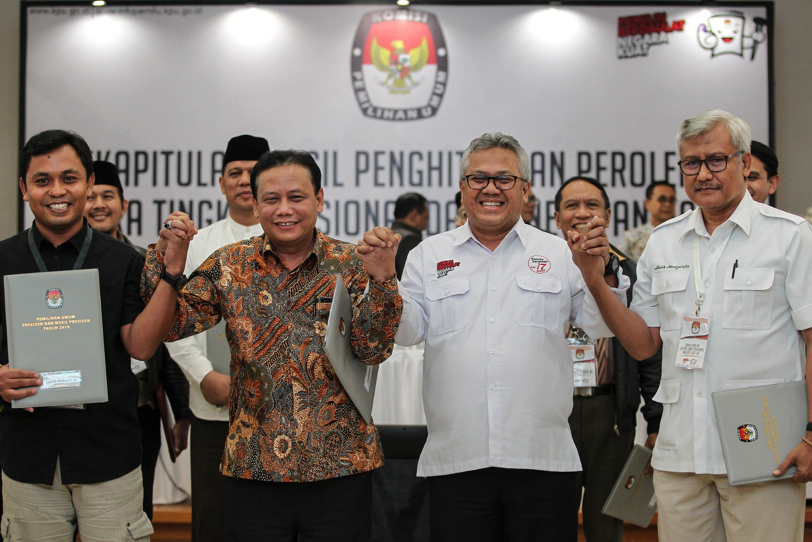 Rekapitulasi Suara KPU Selesai, Jokowi-Maruf Amin Unggul 55,5%