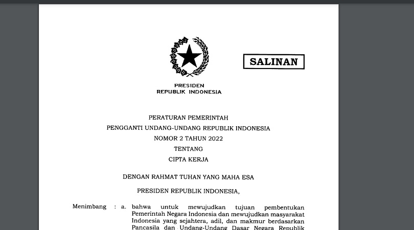 DPR Akan Pelajari Perpu Cipta Kerja Usai Reses
