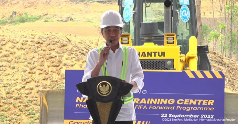 Bangun Pusat Pelatihan di IKN, Jokowi Yakin Prestasi Timnas Moncer