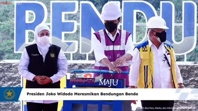 Jokowi Resmikan Bendungan Bendo Senilai Rp1,1 Triliun