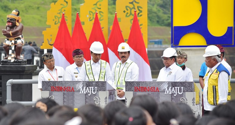 Jokowi Resmikan Bendungan Danu Kerthi di Bali, Telan Anggaran Rp820 M