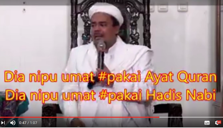 [Medsos] Video Rizieq Syihab Bikin Heboh, Kata 'Pakai' Jadi Trending