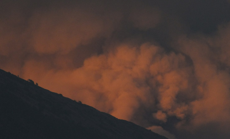 Aktivitas Gunung Barujari Cenderung Menurun