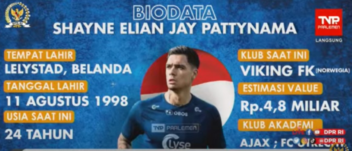 DPR Setujui Naturalisasi Shayne, Bek Timnas Bakal Tangguh