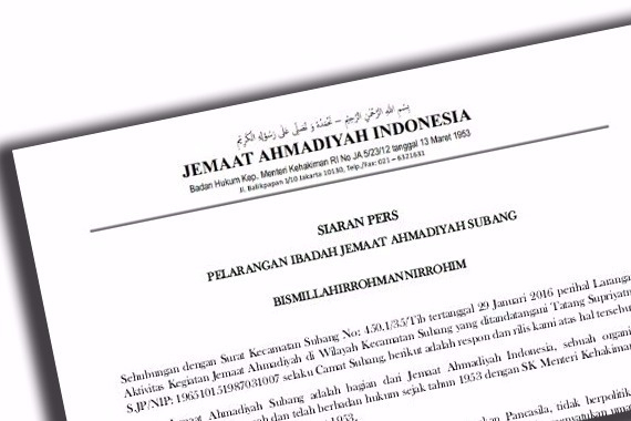 2 Pekan Dilarang, Kini Jemaah Ahmadiyah Subang Boleh Beribadah