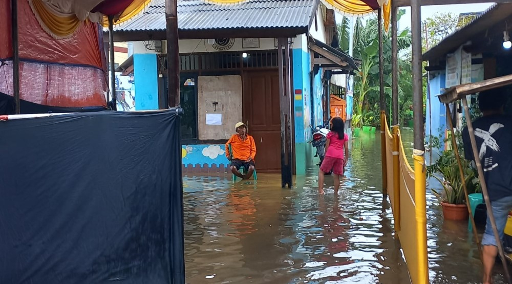 Waktu Pencoblosan Diundur, Sejumlah TPS di Jakut Kebanjiran