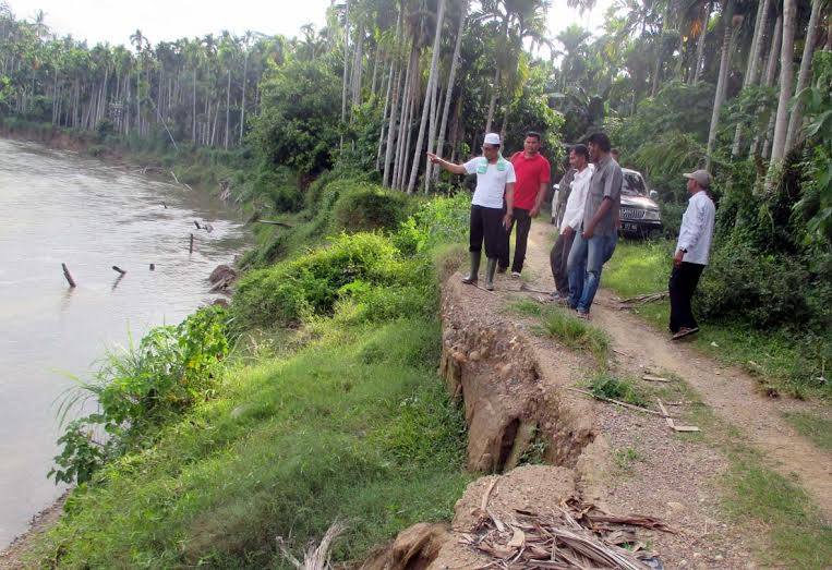 Abrasi Sungai,  Ribuan Rumah di Aceh Utara Terancam