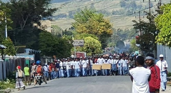 Wamena Rusuh, Sejumlah Bangunan Terbakar