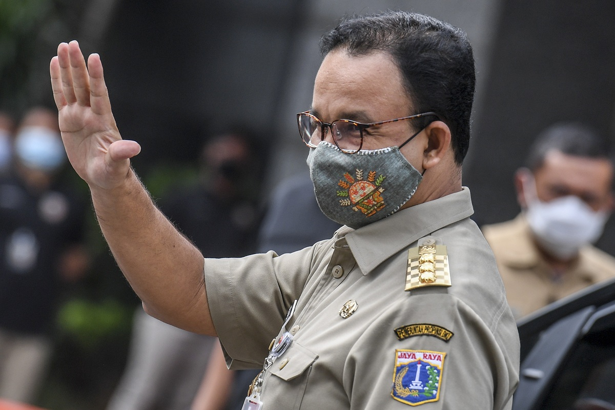 Terkait Kerumuman di Acara Rizieq Shihab, Gubernur Anies Beri Keterangan di Polda 