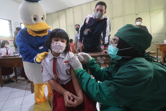 Kemenkes: Vaksinasi Covid-19 untuk Anak Diutamakan ke Daerah Cakupan Vaksinasi Tinggi