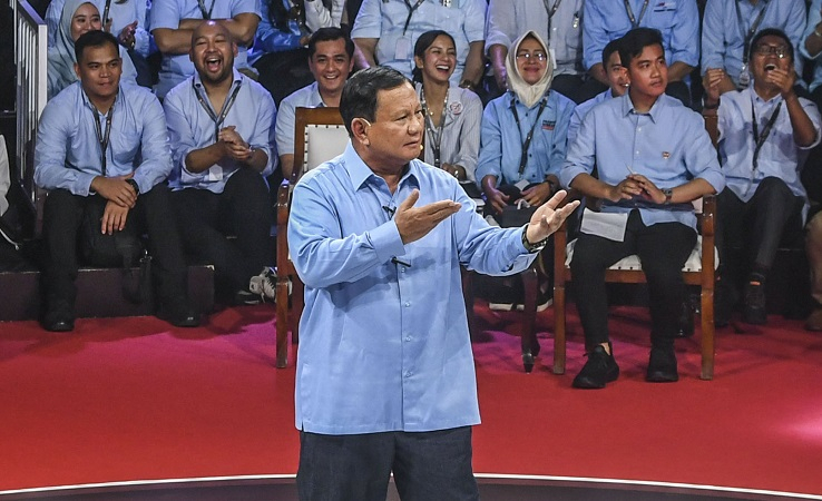 Debat Capres, Prabowo Janji Perkuat Lembaga Hukum