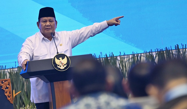 Prabowo: Saham Boleh Naik Turun, Pangan Aman Negara Aman