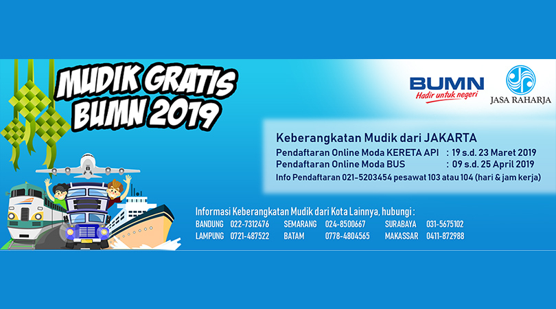 [Advertorial] 608 Pemudik Moda Kereta Api Dilepas Menteri BUMN di Stasiun Senen, Jakarta