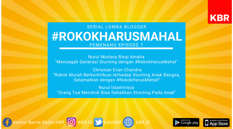 Pengumuman Lomba Blog Serial #RokokHarusMahal Episode 7