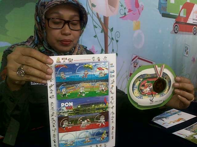 Unit Filateli Luncurkan Benda Pos Seri PON XIX