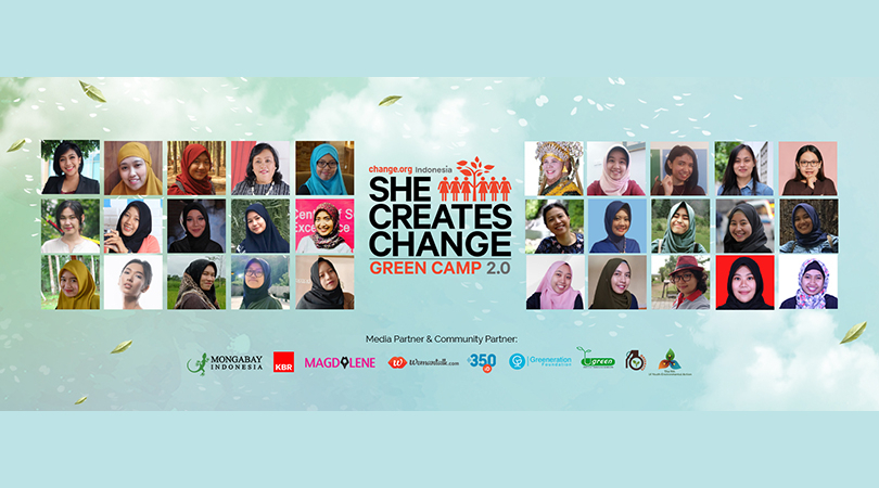 She Creates Change: Green Camp 2.0 Wadah Kolaborasi 30 Perempuan Penggerak Perubahan