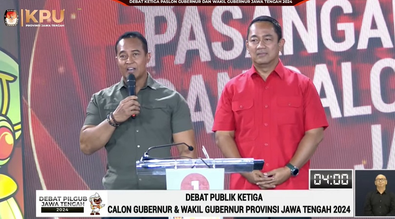 Debat Pilgub Jateng, Andika Ingin Tekan Kemiskinan Ekstrem 0%