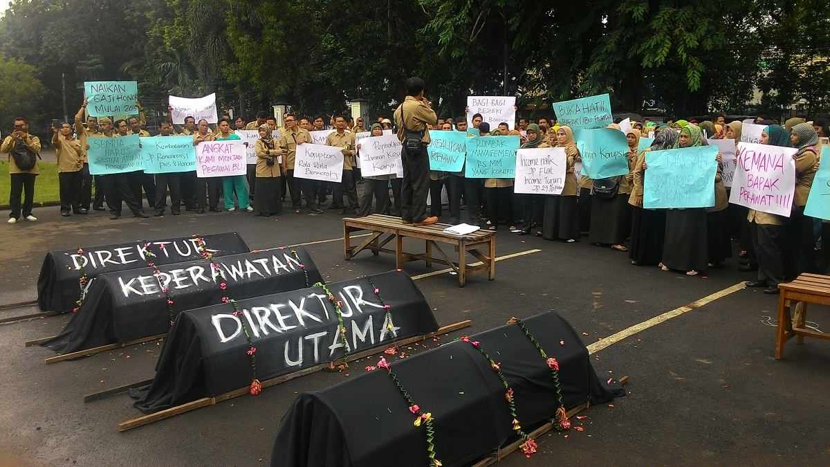 Karyawan Mogok, Pelayanan Rumah Sakit Marzoeki Mahdi, Kota Bogor,  Terganggu