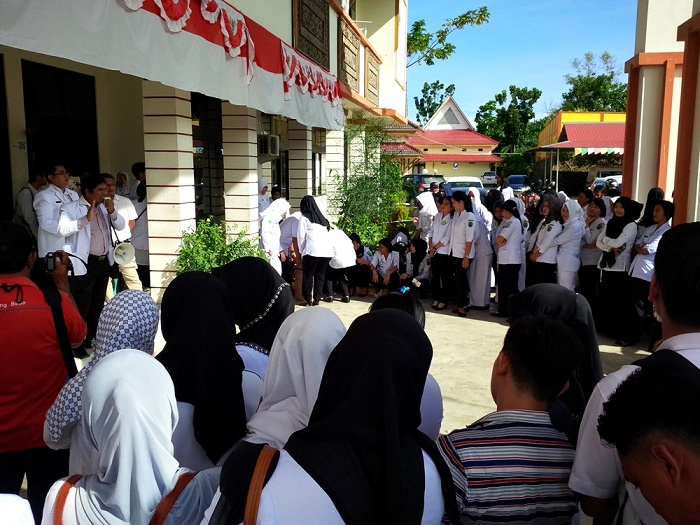 10 Bulan Uang Pelayanan Tak Dibayar, Ratusan Pegawai RSUD Nunukan Demo
