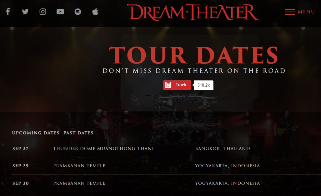 Konser Dream Theater Batal Digelar di Candi Prambanan