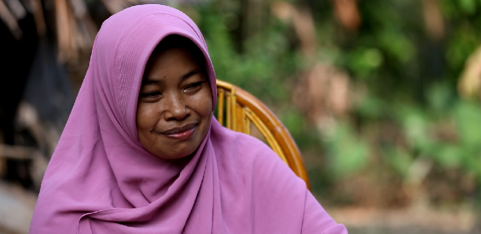 Hasira, salah satu murid di Sikola Mombine