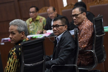 Sidang e-KTP, Keterangan Ganjar Beda di BAP soal Andi Narogong