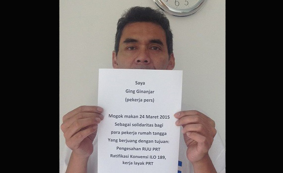 Solidaritas Untuk PRT, Jurnalis Ini Ikut Mogok Makan