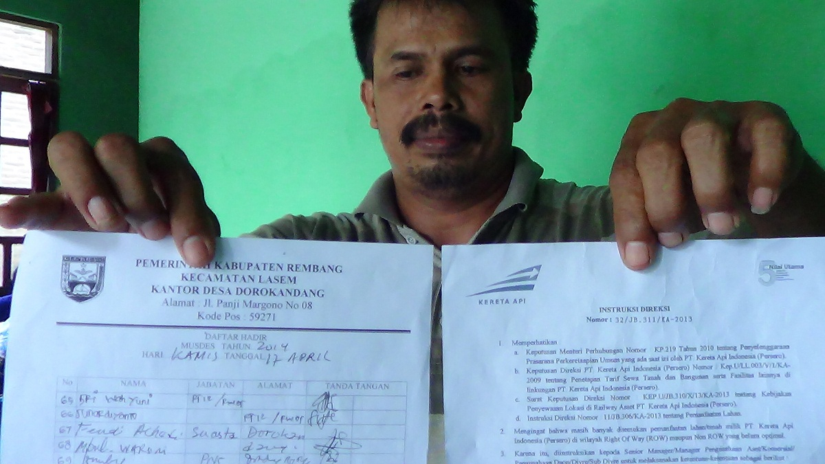 Ratusan Warga Lasem, Rembang Tolak Digusur