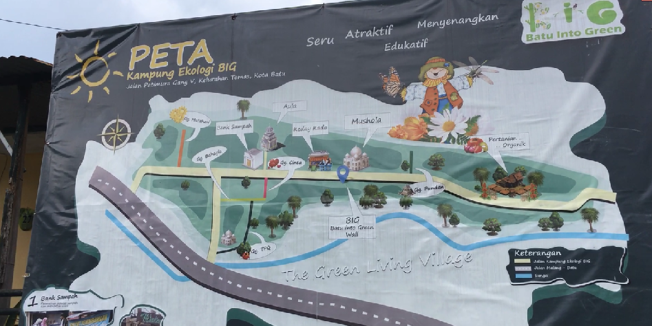Peta lokasi Kampung Ekologi.