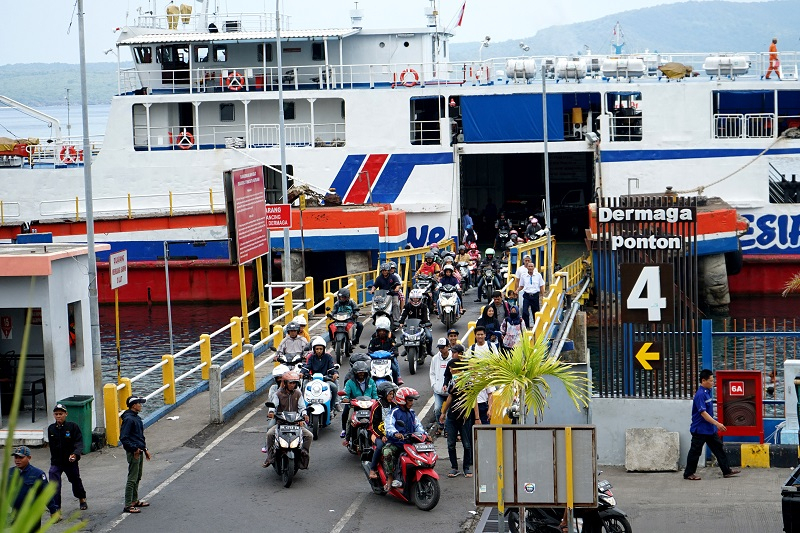 Pasca-Tsunami Selat Sunda, Jumlah Penumpang Fery Merak-Bakauheni Anjlok