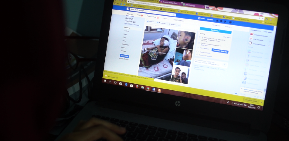 Media sosial seperti Facebook dan Instagram menjadi sarana Sedekah Rombongan menghimpun dana dari do