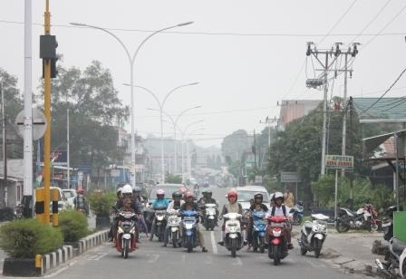 Kabut Asap Kiriman, Jarak Pandang di  Kabupaten Nunukan 300 meter