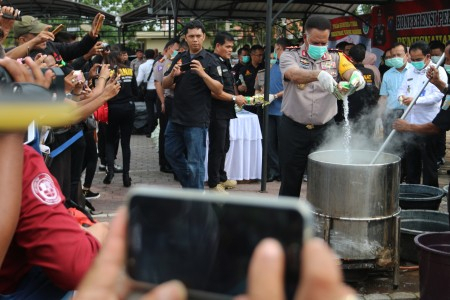Kepolisian Sumut  Gagalkan Peredaran 66,47 Kg Sabu Jaringan Internasional