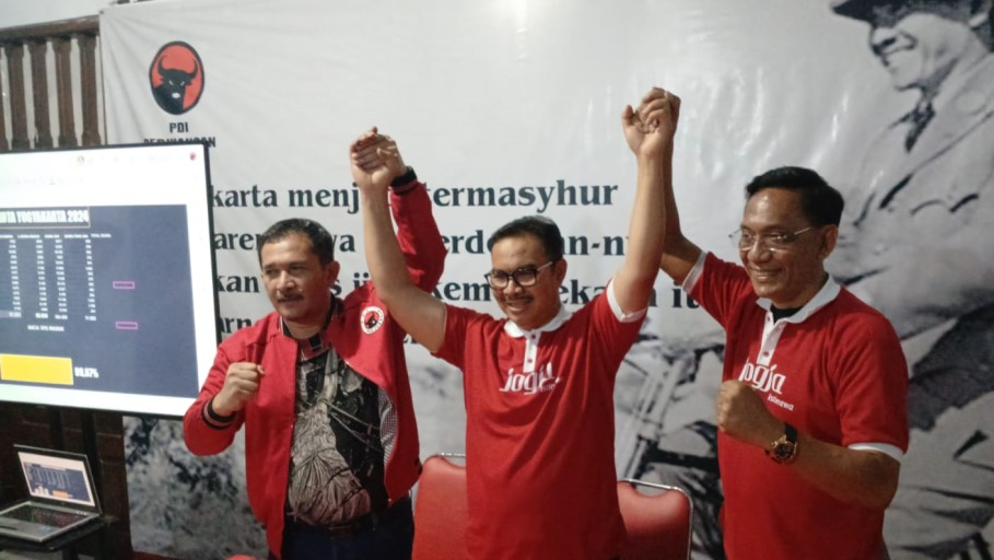 Paslon dari PDIP Hasto-Wawan Klaim Kemenangan di Pilwalkot Yogyakarta