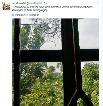 Rumah Ketua Fraksi PKS Ditembak Orang