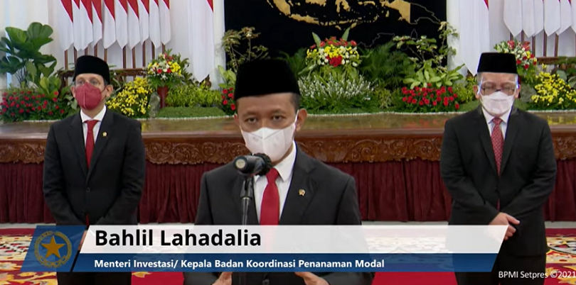 Presiden Lantik Bahlil Lahadalia Sebagai Menteri Investasi 
