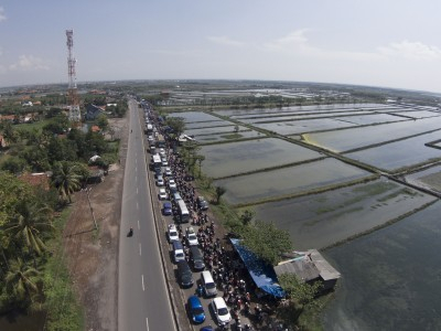 Jalur Mudik Pantura Rembang Lancar