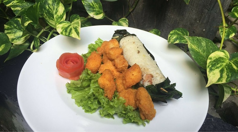 Nasi Bakar Smoked Chicken Sausage Ala Chef Aiko