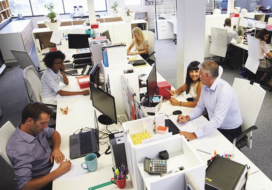 Kantor Terbuka Tanpa Partisi Lebih Sehat 