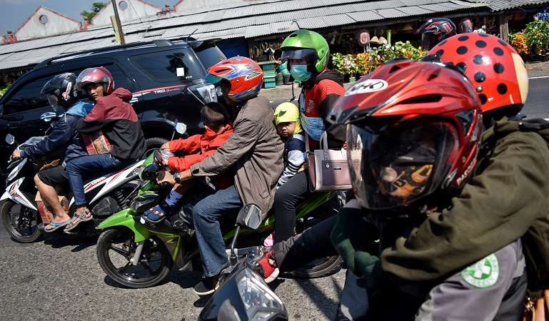 Polda Jateng Kawal Pemudik Sepeda Motor