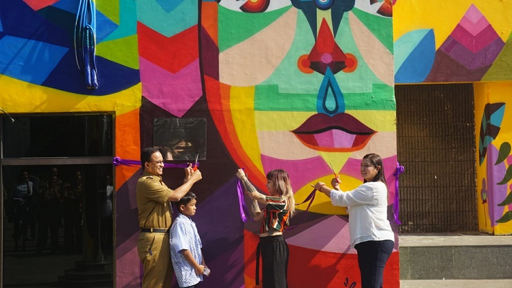Resmikan Mural di TIM, Gubernur Anies: Jadikan Jakarta Kanvas Seni dan Budaya