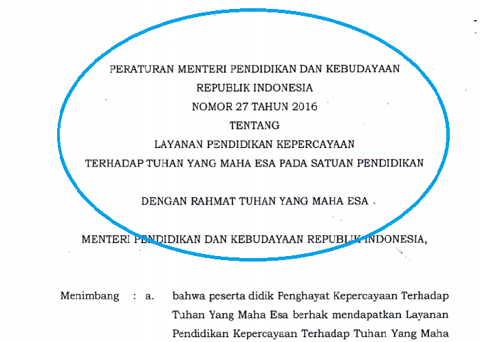 Sosialisasi Permendikbud Kurang, Jadi Kendala Pelajaran bagi Anak Penghayat di Cilacap