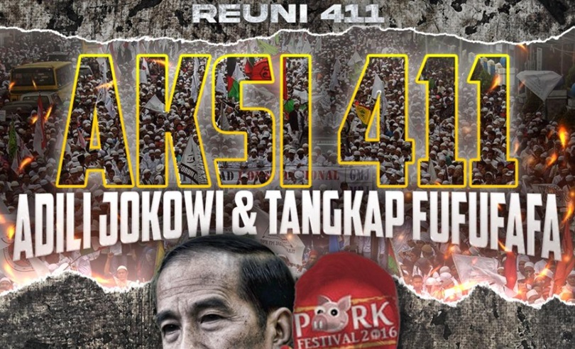 Aksi 411 Hari ini, Tuntut  Tangkap Fufufafa