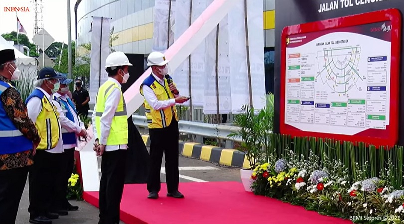 Presiden Jokowi Resmikan Tol Cinere-Serpong