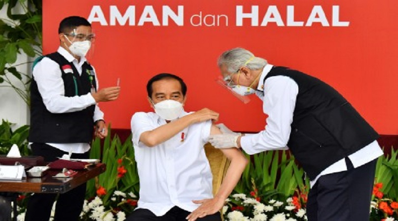 Terima  Vaksin Covid-19 Perdana, Begini Perintah Presiden Jokowi